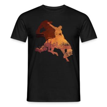 Cowboy - T-shirt homme - noir - Devant - AI Model Male 178 light (178cm)