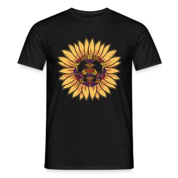 Signe de paix paix - T-shirt homme - noir - Devant - AI Model Male 178 light (178cm)