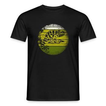 Reptile caméléon - T-shirt homme - noir - Devant - AI Model Male 178 light (178cm)