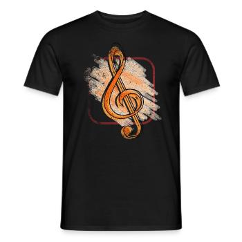 clef - T-shirt homme - noir - Devant - AI Model Male 178 light (178cm)