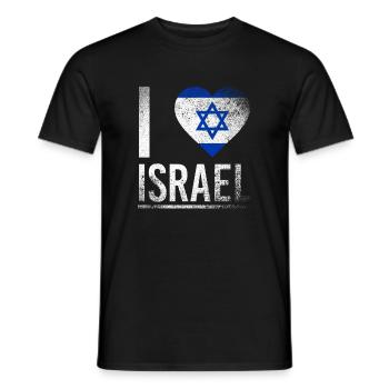 Israël Star of David religion - T-shirt homme - noir - Devant - AI Model Male 178 light (178cm)