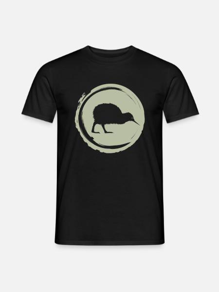 Neuseeland Kiwi - Männer T-Shirt - Schwarz