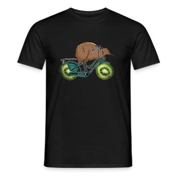 kiwi - T-shirt homme - noir - Devant - AI Model Male 178 light (178cm)