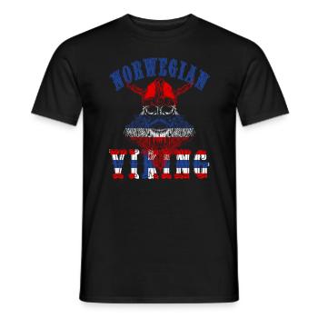 Norvège vikings - T-shirt homme - noir - Devant - AI Model Male 178 light (178cm)