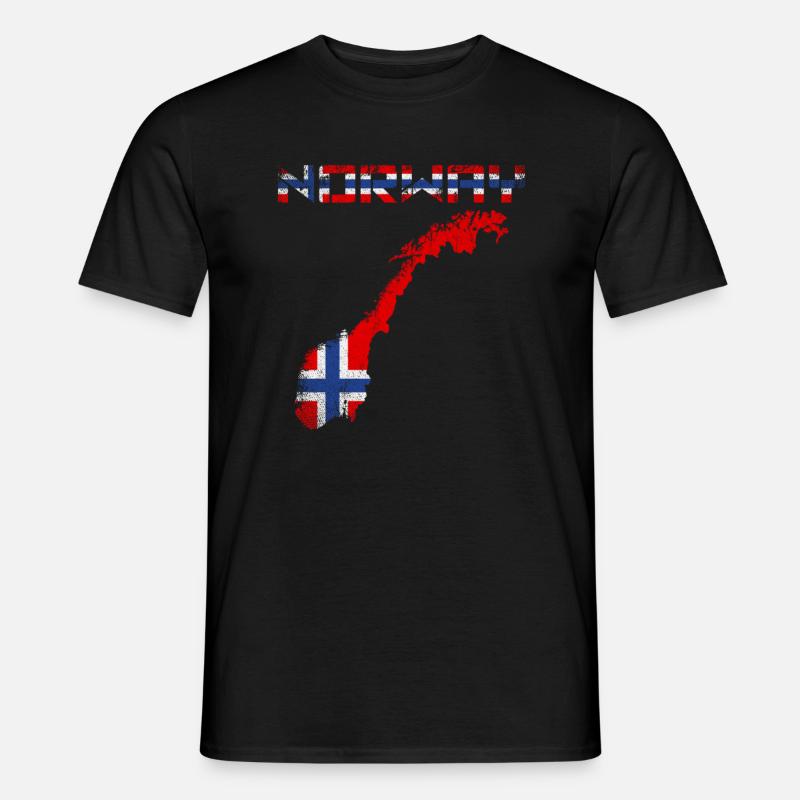 Norwegen Norweger - Männer T-Shirt - Schwarz