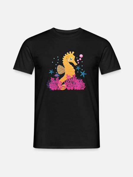 Seahorse seahorse - Men's T-Shirt - black