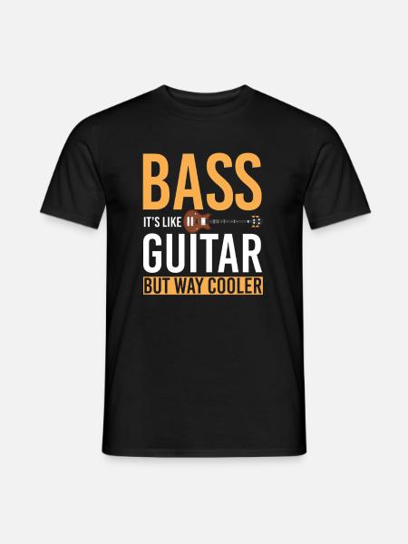 Guitare basse - T-shirt homme - noir