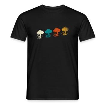 Bassgitarre - Männer T-Shirt - Schwarz - Vorne - AI Model Male 178 light (178cm)