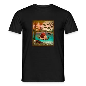 slug - Men's T-Shirt - black - Front - AI Model Male 178 light (178cm)