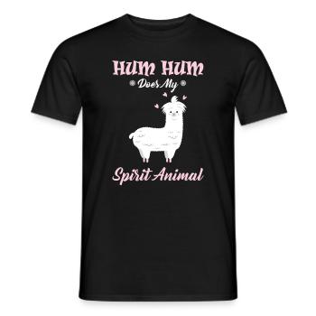 Alpaka Lama Proverbe pour alpaga tours alpagas éleveurs - T-shirt homme - noir - Devant - AI Model Male 178 light (178cm)