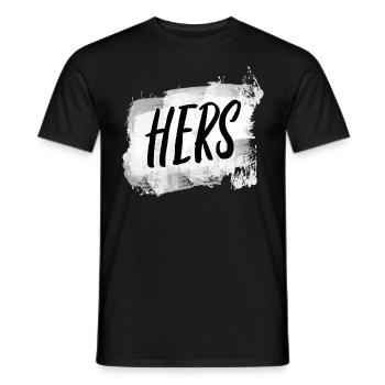 Pärchen Partnerlook Paar Geschenk His Hers Couples - Männer T-Shirt - Schwarz - Vorne - AI Model Male 178 light (178cm)