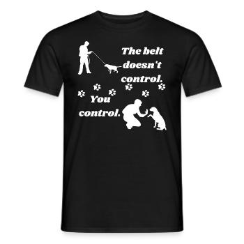 Promenade de chien - T-shirt homme - noir - Devant - AI Model Male 178 light (178cm)