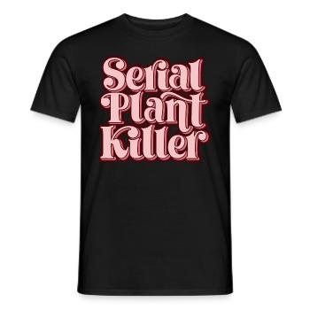 Conception rétro de tueur de plantes en série - T-shirt homme - noir - Devant - AI Model Male 178 light (178cm)