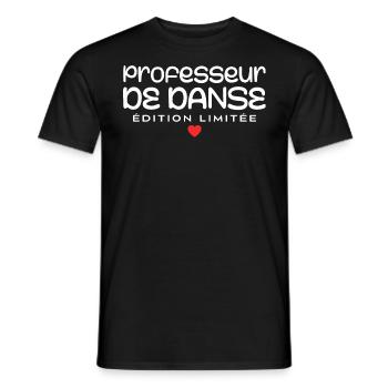 Dance Teacher - Men's T-Shirt - black - Front - AI Model Male 178 light (178cm)