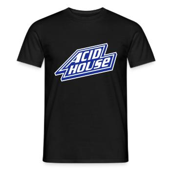 Acid House - Men's T-Shirt - black - Front - AI Model Male 178 light (178cm)