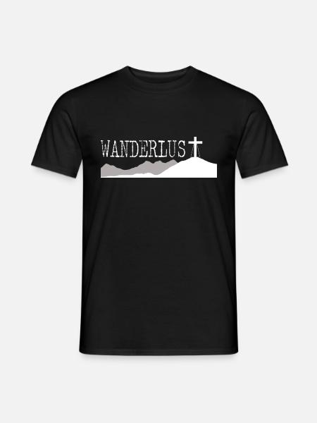 Wanderlust - Männer T-Shirt - Schwarz
