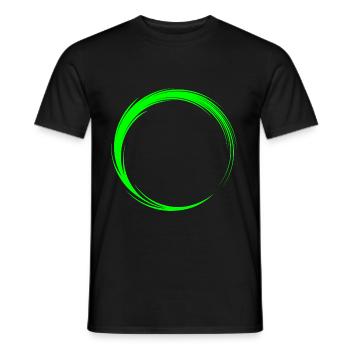 Kreis Symbol Form - Männer T-Shirt - Schwarz - Vorne - AI Model Male 178 light (178cm)