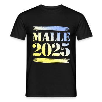 Malle 2025 - Männer T-Shirt - Schwarz - Vorne - AI Model Male 178 light (178cm)