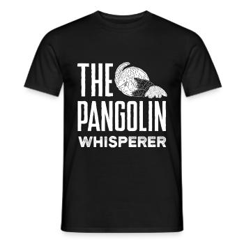 Pangolins The Pangolin Whisperer - Männer T-Shirt - Schwarz - Vorne - AI Model Male 178 light (178cm)