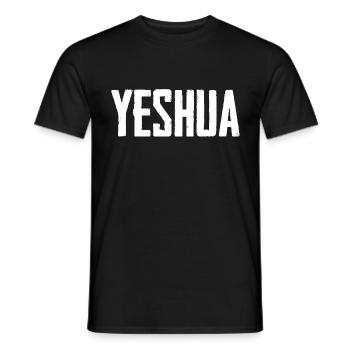 Yeshua Jesus Christ - Men's T-Shirt - black - Front - AI Model Male 178 light (178cm)