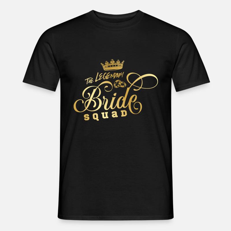 Bride Squad Junggesllinnenabschied - Männer T-Shirt - Schwarz
