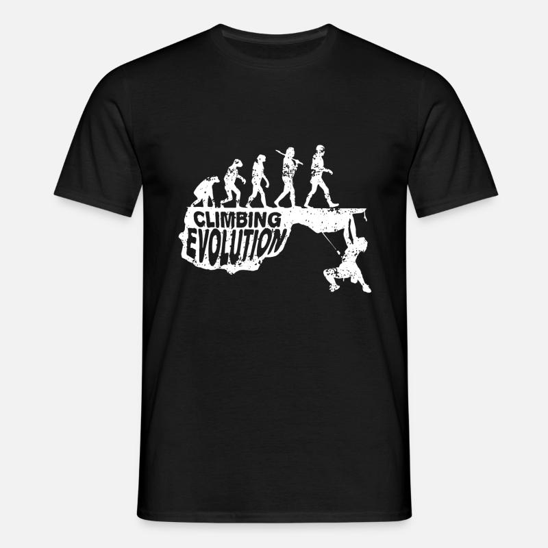 Evolution de l'escalade - T-shirt Homme - noir