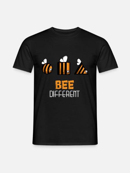 Bee Differents Différents et uniques - T-shirt homme - noir