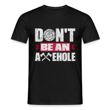 Hache Hache Lancer Hache Hache Lancer Hache Lancer Ne Pas Être - T-shirt homme - noir - Devant - AI Model Male 178 light (178cm)