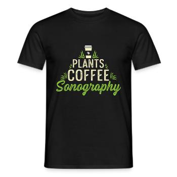 Plantes Kaffeonography Café -Commerçant Gesch - T-shirt homme - noir - Devant - AI Model Male 178 light (178cm)