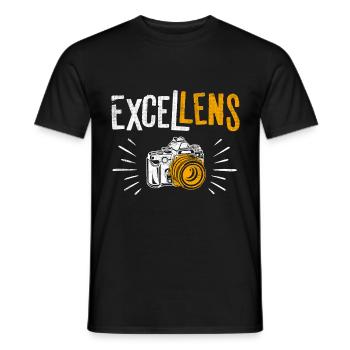 Photographer Photography Excellens - Männer T-Shirt - Schwarz - Vorne - AI Model Male 178 light (178cm)