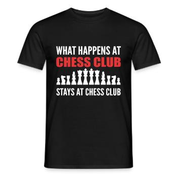 Chess Club Matzer Gift - Men's T-Shirt - black - Front - AI Model Male 178 light (178cm)