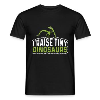 Winzige Dinosaurier Hobbyist Gift - Männer T-Shirt - Schwarz - Vorne - AI Model Male 178 light (178cm)