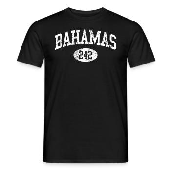 Bahamas - Men's T-Shirt - black - Front - AI Model Male 178 light (178cm)