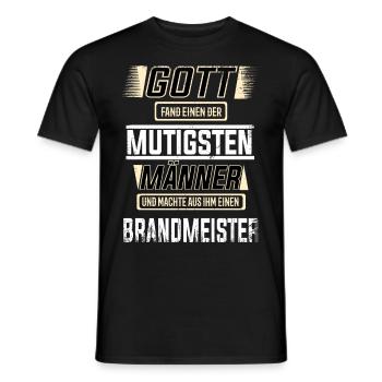Brandmeister, einer der mutigsten Männer der Welt - Männer T-Shirt - Schwarz - Vorne - AI Model Male 178 light (178cm)