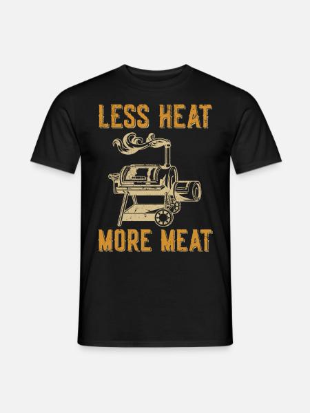 Fleisch Räuchern - Männer T-Shirt - Schwarz