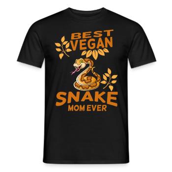 Schlange - Männer T-Shirt - Schwarz - Vorne - AI Model Male 178 light (178cm)