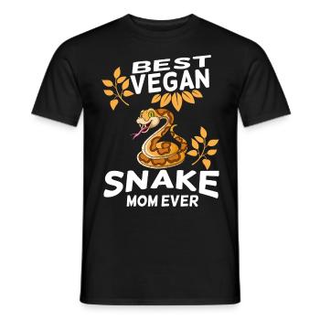 Schlangen Liebhaber | Schlange Reptilien Geschenke - Männer T-Shirt - Schwarz - Vorne - AI Model Male 178 light (178cm)