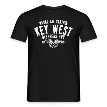Naval air station Key West Florida - T-shirt homme - noir - Devant - AI Model Male 178 light (178cm)