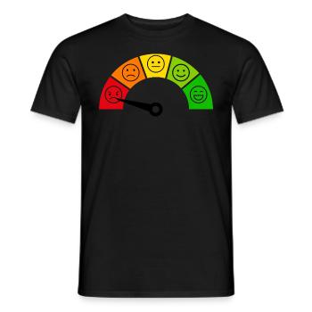 Emotion Meter - Anger - Men's T-Shirt - black - Front - AI Model Male 178 light (178cm)