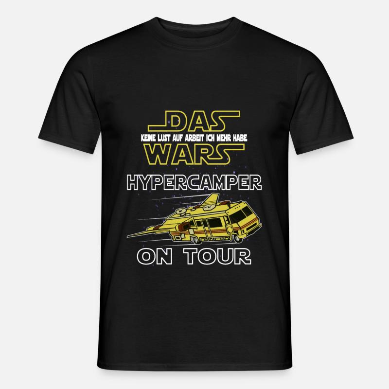 Hypercamper on Tour - Männer T-Shirt - Schwarz