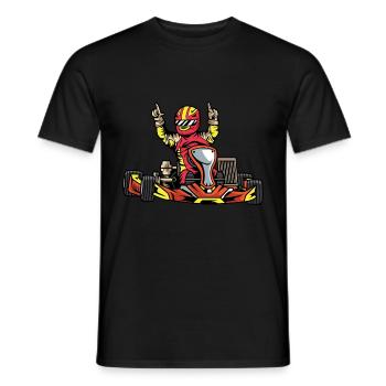 Go Kart Champion. Defending champion Gift - Men's T-Shirt - black - Front - AI Model Male 178 light (178cm)