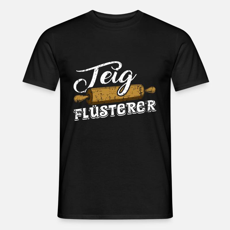 Teig Flüsterer - Männer T-Shirt - Schwarz