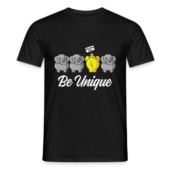 Be unique Exceptional Person. Poison - Men's T-Shirt - black - Front - AI Model Male 178 light (178cm)