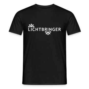LICHTBRINGER - Männer T-Shirt - Schwarz - Vorne - AI Model Male 178 light (178cm)