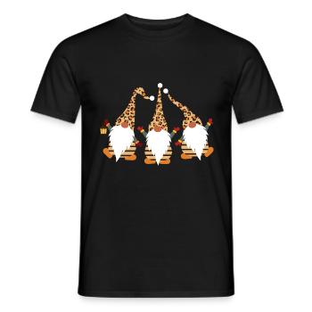 Christmas Christmas Xmas Gnome Gift - Men's T-Shirt - black - Front - AI Model Male 178 light (178cm)