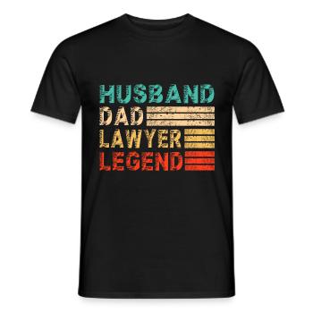 Anwalt Papa Spruch Sprüche Lustige witzige Cool - Männer T-Shirt - Schwarz - Vorne - AI Model Male 178 light (178cm)