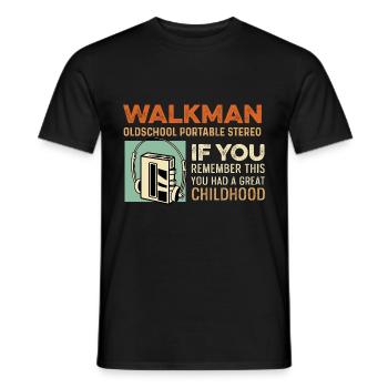 Great Childhood Musician Gift - Men's T-Shirt - black - Front - AI Model Male 178 light (178cm)