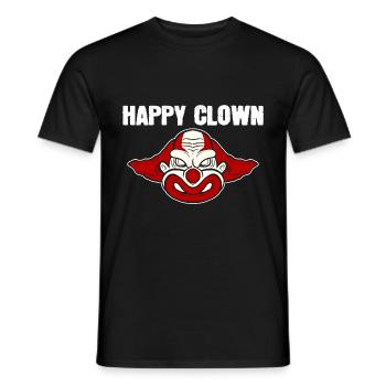 Happy Clown Fröhliche Person Gift - Männer T-Shirt - Schwarz - Vorne - AI Model Male 178 light (178cm)