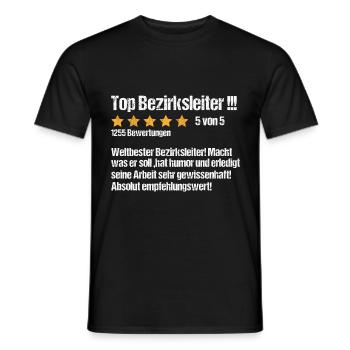 Bezirksleiter Lustig Abschied Danke für Kollege - Männer T-Shirt - Schwarz - Vorne - AI Model Male 178 light (178cm)