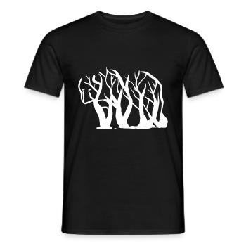 Arbre Ours Amoureux de la Nature Poison - T-shirt homme - noir - Devant - AI Model Male 178 light (178cm)